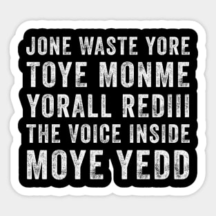 JONE WASTE YORE Funny I Miss You Jone Waste Yore Toye Monme Sticker